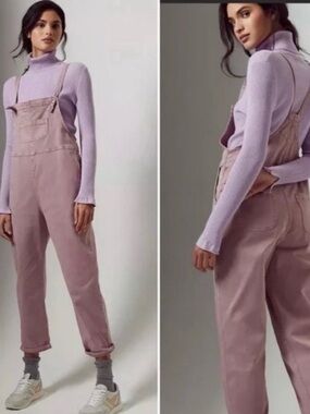 Anthropologie Pilcro pink overalls—XS